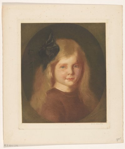 Ritratto di una ragazza sconosciuta da Heinrich M. Krabbé (signed by artist)