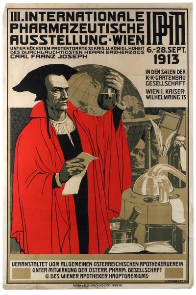 III Esposizione Internazionale Farmaceutica Vienna da Heinrich Maria Pangratz