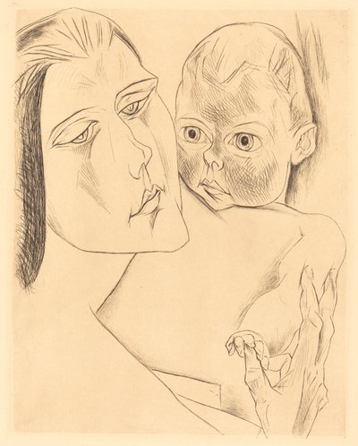 Madre e figlio da Heinrich Nauen