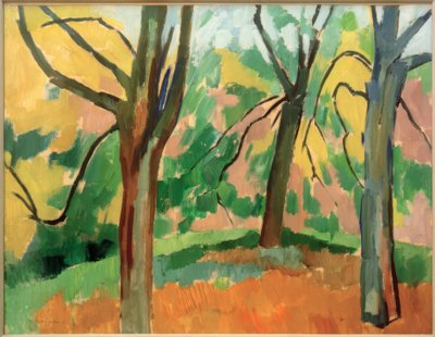 Paesaggio del parco da Heinrich Nauen