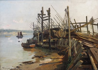 Pontile al Fiordo di Flensburg da Heinrich Petersen Angeln