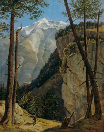Il Watzmann visto dalla valle di Wimbach da Heinrich Reinhold