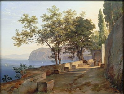 Tedesco: Terrasse des Kapuzinerklosters in Sorrent Terrazza del Priorato dei Cappuccini a Sorrento da Heinrich Reinhold