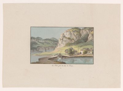 Veduta di Le Pont presso il Lago di Joux da Heinrich Rieter