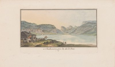 Vista di Les Charbonnières sul Lac de Joux da Heinrich Rieter