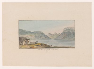 Veduta di Les Charbonnières presso il Lago di Joux da Heinrich Rieter