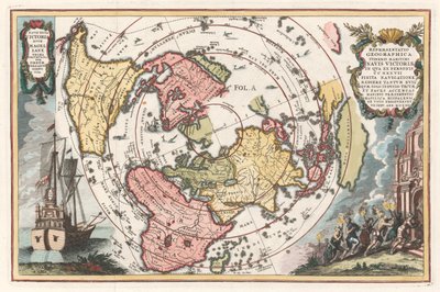 Mappa del mondo con la circumnavigazione di Magellano dall