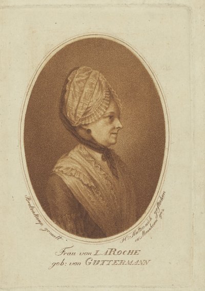 Sophie von La Roche, nata Gutermann von Gutershofen da Heinrich Sintzenich