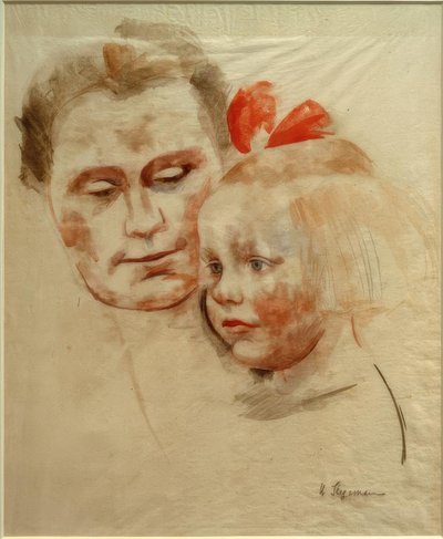 Madre con bambino (Anna e Käte Werner) da Heinrich Stegemann