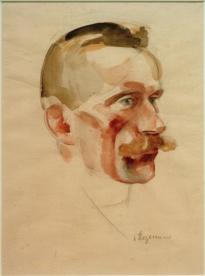 Ritratto di Wilhelm Werner, circa 1926 da Heinrich Stegemann