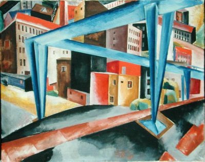 Viadotto davanti al Vorsetzen ad Amburgo, 1921 da Heinrich Stegemann