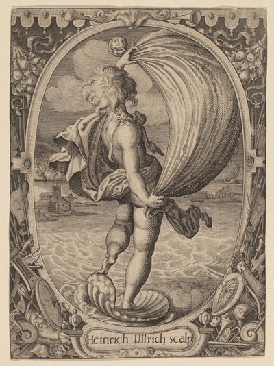 Eolo, personificazione del vento da Heinrich Ulrich