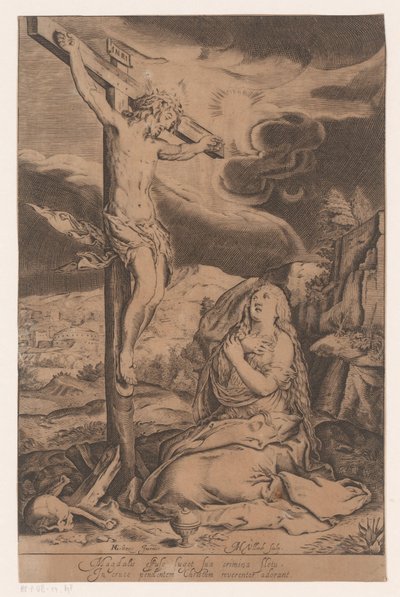 Cristo sulla croce con Maria Maddalena da Heinrich Ulrich