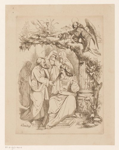 Judas Iskariot bij de hogepriesters Hebzucht (Avaritia) Hoofdzonden en de zondeval (titolo della serie) da Heinrich Vianden