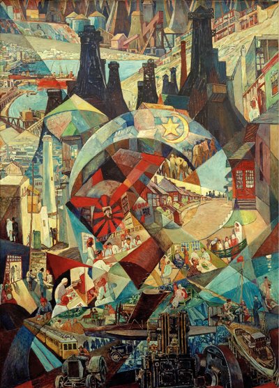 Pannello di agitazione di Baku, 1927 da Heinrich Vogeler