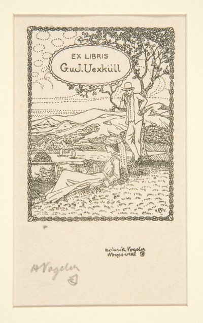 Ex Libris da Heinrich Vogeler