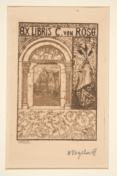 Ex Libris da Heinrich Vogeler