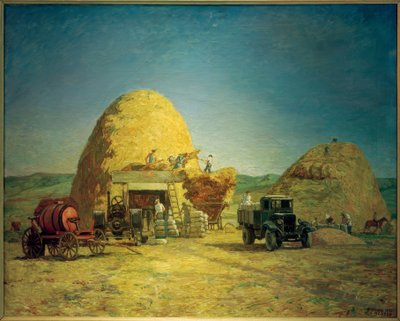 Raccolto in Cabardino-Balcaria da Heinrich Vogeler