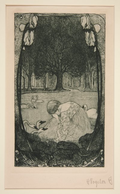 Donna che piange al lago da Heinrich Vogeler