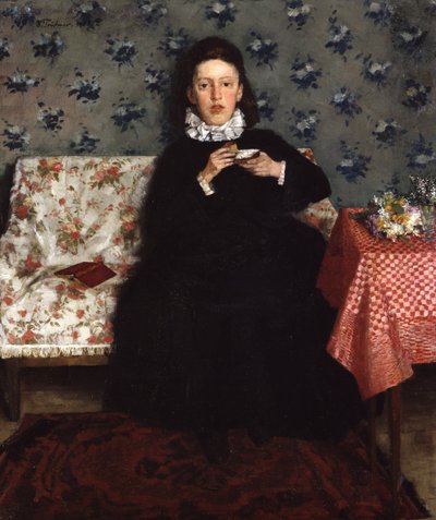 Sul divano, 1872 da Heinrich Wilhelm Trübner