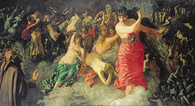 Scena dalla Divina Commedia di Dante, 1880 da Heinrich Wilhelm Truebner