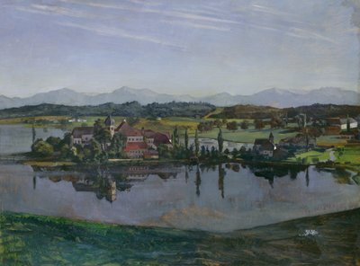 Il monastero di Seeon in Oberbayern, 1892 da Heinrich Wilhelm Truebner