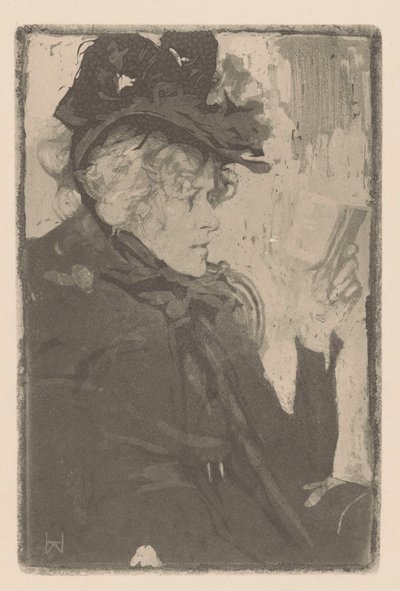 Donna che legge da Heinrich Wolff