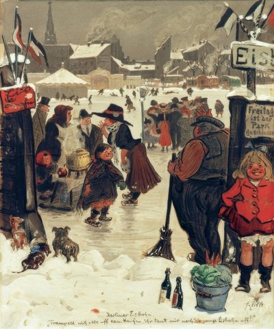 Pista di pattinaggio di Berlino da Heinrich Zille