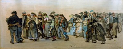 Il treno dei lavoratori di Spandau da Heinrich Zille
