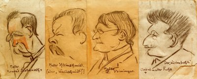 Quattro ritratti da Heinrich Zille