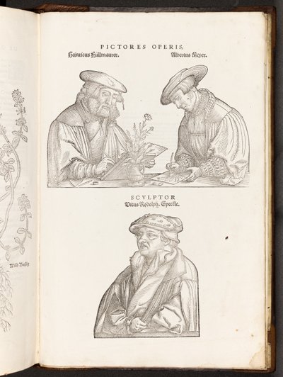 Artisti e Incisore, illustrazione da De historia stirpium commentarii insignes di Leonhart Fuchs, 1542 da Heinrich and Meyer, Albert Fullmaurer