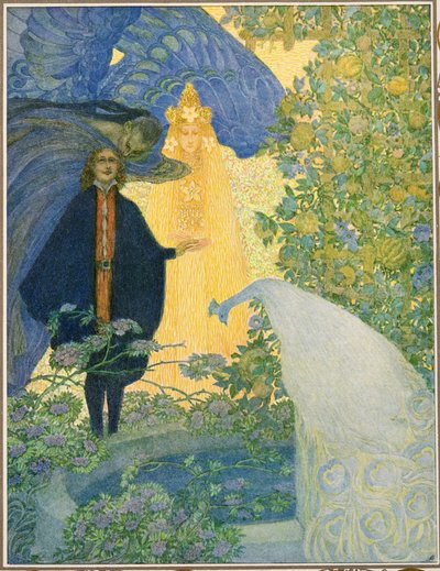 Il giardino del paradiso, da Tales by Hans Christian Andersen, pub. 1911 da Heinrich and Urban Lefler