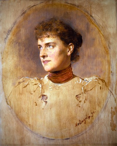 Ritratto di una giovane donna da Heinrich von Angeli