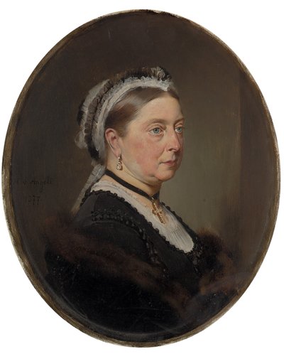 Regina Vittoria, 1877 da Heinrich von Angeli