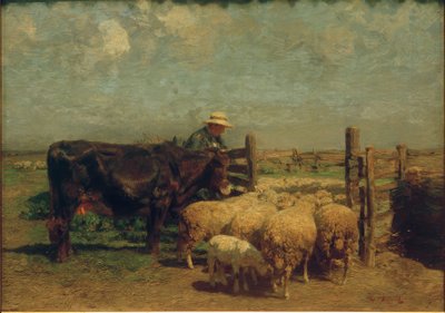 Al recinto delle pecore da Heinrich von Zügel