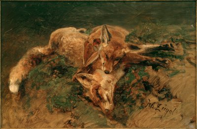 Due volpi da Heinrich von Zügel