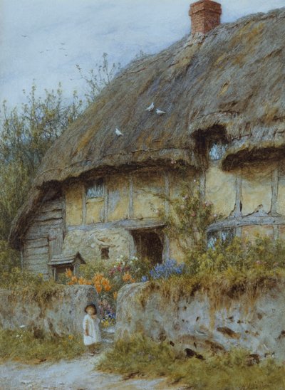Un cottage nel Berkshire da Helen Allingham