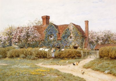 Una casa nel Buckinghamshire a Penstreet da Helen Allingham