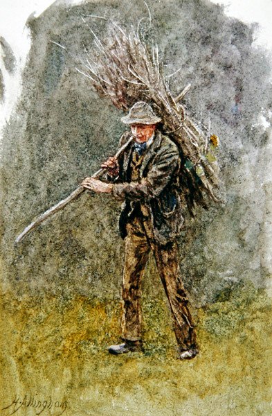 Un Fascio di Legna da Helen Allingham