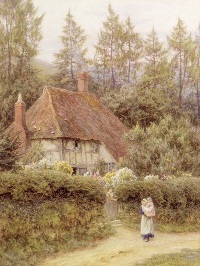 Un cottage vicino a Haslemere da Helen Allingham