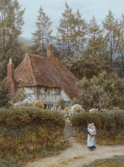 Un cottage vicino a Haslemere da Helen Allingham