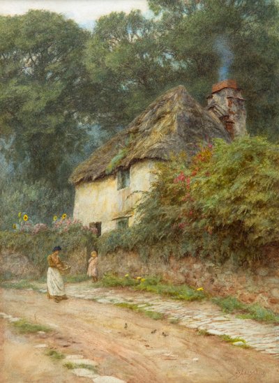 Un cottage nel Devonshire da Helen Allingham