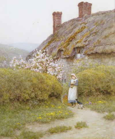 Cottage del Dorsetshire da Helen Allingham