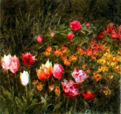 Un giardino di primavera da Helen Allingham