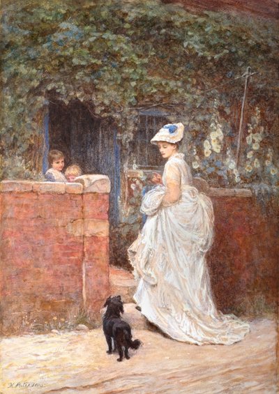 Una visita al cottage da Helen Allingham