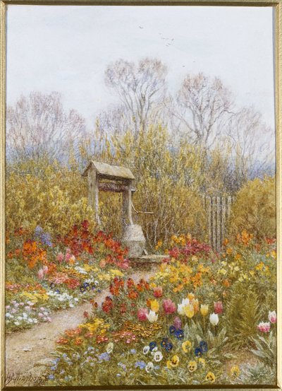 Un vecchio pozzo, Brook, Surrey da Helen Allingham