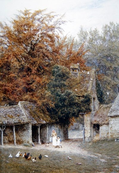 A Lower Dowdeswell, vicino a Cheltenham da Helen Allingham