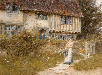 Accanto al cancello della vecchia chiesa, Smarden, Kent da Helen Allingham