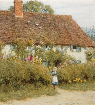 Cottage a West Horsley, Surrey da Helen Allingham