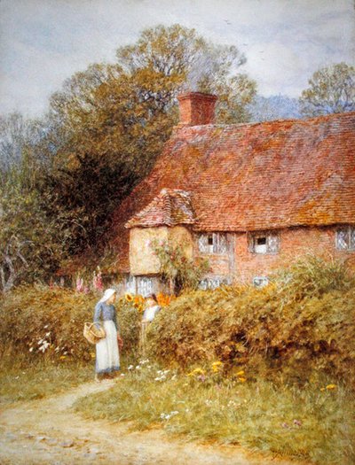 Cottage a Witley, Surrey da Helen Allingham